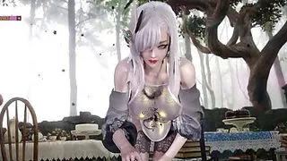 巨乳大师骑乘她的3D动画少年